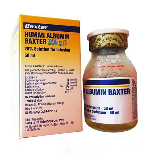 human albumin baxter