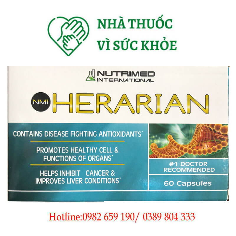 NMI Herarian hộp 60 viên - hỗ trợ hạn chế lão hóa.